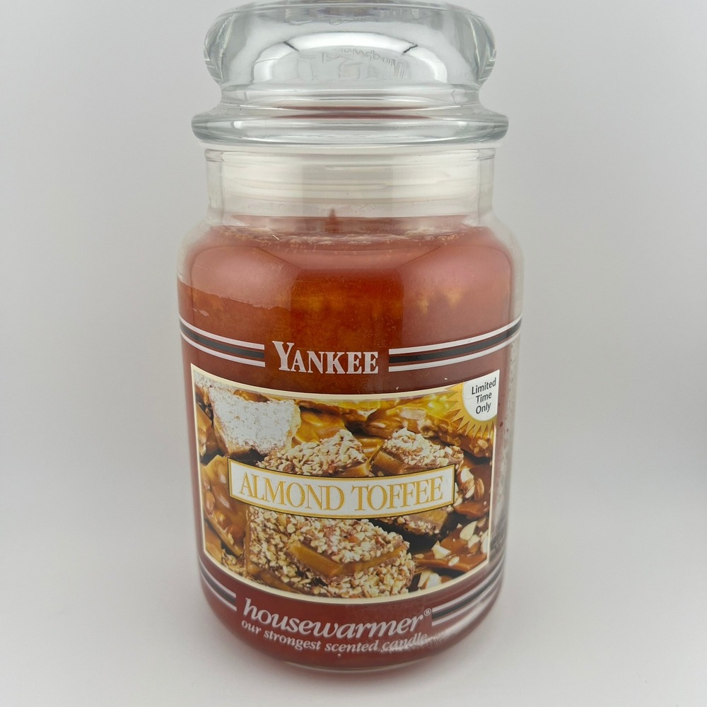 Retired Yankee Candle Almond‎ Toffee Large Jar Housewarmer Limited Edition HTF